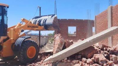 إزالة مخالفات بناء وإشغالات بمدن 6 أكتوبر ودمياط وبرج العرب وسوهاج الجديدة   