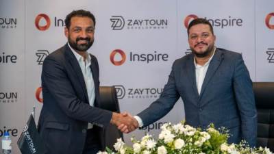 «زيتون للتطوير» توقع اتفاقية تعاون استراتيجية مع «انسباير» لإدارة وتشغيل مشروع «INIZIO» 