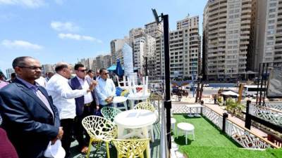 «الشربينى»يتفقد مشروع توسعة كورنيش الإسكندرية من المنتزه إلى فندق المحروسة