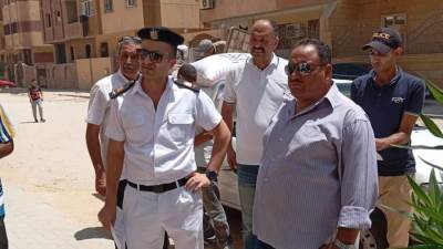 غلق وتشميع محال وبدرومات مخالفة وإزالة مخالفات بمدينتي دمياط الجديدة و15 مايو