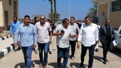 مسئولو الإسكان  يتفقدون أعمال تنفيذ المرافق ومحطات الشرب  بمدينة بنى سويف الجديدة