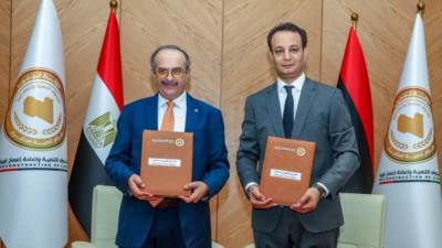 توقيع عقود مشروعات جديدة فى درنة بين «المقاولون العرب» و صندوق تنمية وإعادة إعمار ليبيا 