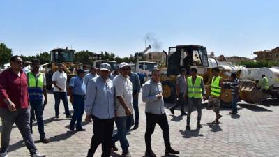 رئيس جهاز الشروق يُراجع الحاله الفنيه للمعدات  استعداد لموسم الشتاء 