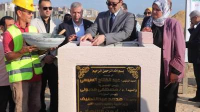 رئيس جهازمدينة دمياط الجديدة يستقبل محافظ دمياط لوضع حجر أساس مدرستين 