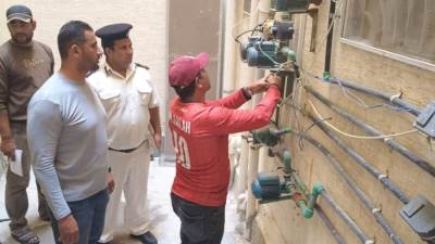 " فصل( 33) وصلة مياه خلسة بموقع( 2 )بمشروع دار مصر بدمياط الجديدة، وعقوبات رادعةللمخالفين"