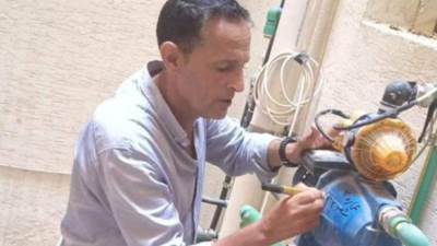 حملة مكبرة لإزالة وصلات المياه الخلسة وتحصيل المديونيات بمدينة دمياط الجديدة