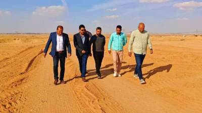 رئيس جهاز العبور الجديدة يتفقد المناطق المضافة للمدينة لمتابعة سير العمل في ملف التقنين