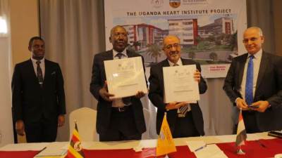 «المقاولون العرب» توقع عقد إنشاء معهد القلب فى أوغندا