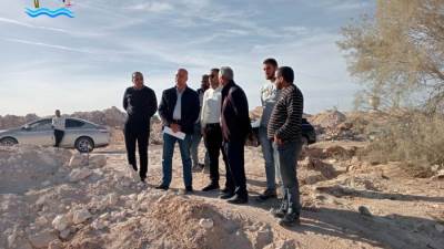 زيارة تفقدية لمساعد نائب رئيس الهيئة لقطاع المرافق وصيانة المحطات لمتابعة المشروعات بنيو مارينا