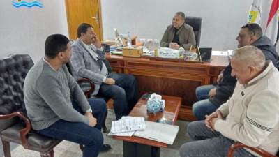 رئيس جهاز القري السياحية يستقبل رئيس مدينة العلمين