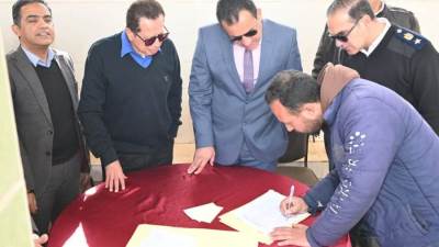 جهاز  العاشر  بسلم الباكيات المخصصة بالقرعة العلنية للباعة الجائلين