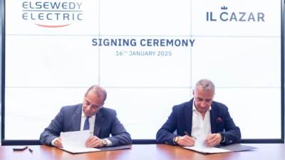 «السويدي إليكتريك» توقع عقد شراكة مع «الكازار للتطوير العقاري» لإمدادها بحلول الطاقة المستدامة لمشاريعها العقارية