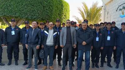 رئيس جهاز القري السياحية يشهد إصطفاف معدات وأفراد الشركة المكلفة بأعمال ألامن والحراسة 