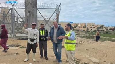 رئيس جهاز  القري السياحية يعلن  إستكمال أعمال رفع كفاءة وتطوير مداخل مارينا وتنسيق الموقع العام