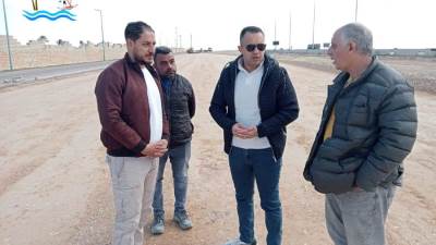 رئيس جهاز القري السياحية يتفقد مشروعات الطرق