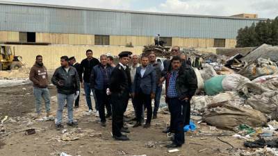 جهاز 6 أكتوبر يقتحم بؤر الفرز العشوائي بالمنطقة الصناعية الثالثة