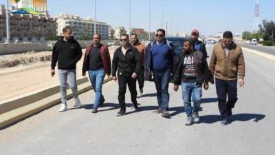 رئيس جهاز القري السياحيةيتفقد أعمال رفع كفاءة منطقة «الشانزلزيه»