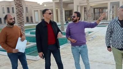 رئيس جهاز الساحل الشمالي يتابع الأعمال الجارية بقرية "ألماظة باى"السياحية