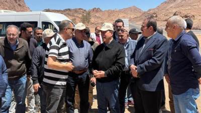 رئيس الجهاز المركزي للتعمير يتفقد مشروع تطوير مدينة سانت كاترين