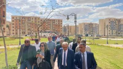 مي عبد الحميد تستقبل وفود 10 بنوك مركزية لزيارة وحدات «سكن لكل المصريين»