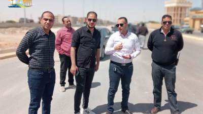 رئيس جهاز القرى السياحية يتفقد أعمال رفع كفاءة وتطوير منطقة الشانزليزيه والطرق