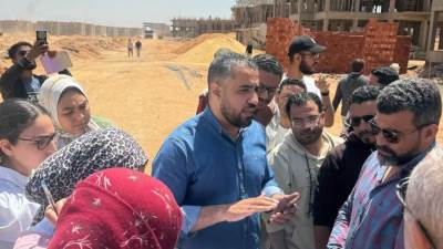مسئولو «الإسكان» يتابعون موقف تنفيذ المشروعات السكنية بمدينة أكتوبر الجديدة