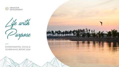 أوراسكوم للتنمية تصدر تقريرها السنوي الثاني للاستدامة ضمن مبادرة «حياة ذات هدف»