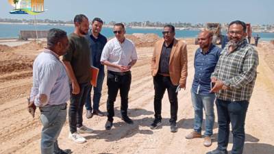 جولة تفقدية لنائب رئيس الهيئة لقطاع المرافق لمتابعة المشروعات الجاري تنفيذها بالقرى السياحية