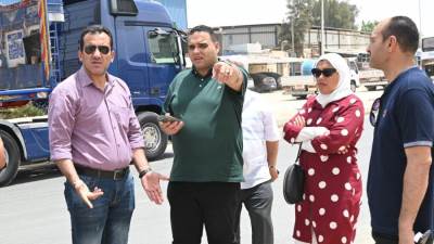 رئيس جهاز العاشر  يتفقد أعمال تطوير البنية التحتية بالمناطق الصناعية A1 وA2 