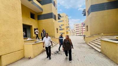 مسئولو «الإسكان» يتفقدون أعمال التطوير بمنطقة أرض مطار إمبابة