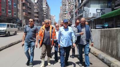 نائب وزير الإسكان يقوم بجولة تفقدية لمحافظة الإسكندرية بعد الاضطرابات الجوية