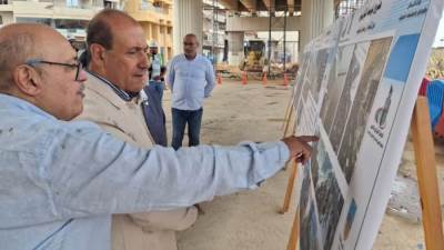 رئيس الجهاز المركزي للتعمير يتفقد مشروعات الطرق وتوسعة كورنيش الإسكندرية