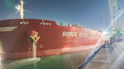 ميناء السخنة يستقبل أكبر سفينة صب جاف منذ إنشائه بحمولة تتجاوز 180 ألف طن من خام الحديد