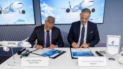 «مصر للطيران» توقع على شراء 6 طائرات جديدة من «إيرباص»