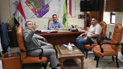 رئيس جهاز العاشر  يبحث مع مكتب «ساين» الاستشاري آليات تطوير المحاور المرورية