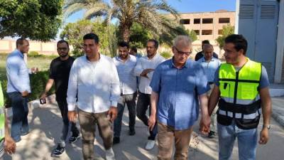 مسئولو" الإسكان" يتفقدون محطات معالجة الصرف الصحي والطرق بمدينة بني سويف الجديدة