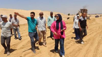 رئيس جهاز الشيخ زايد تتفقد المشروعات الجارية بتوسعات المدينة ومحطة الصرف الرئيسية