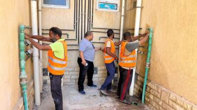 جهازا مدينتي قنا ودمياط الجديدتين ينفذان حملتين لإزالة وصلات المياه«الخلسة» وتحصيل المتأخرات