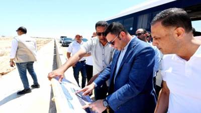 «الشربينى» يتفقد  مشروعات المرحلة العاجلة للأراضي البديلة بمنطقة «شمس الحكمة»