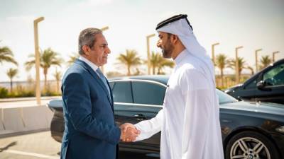 نائب حاكم الشارقة في زيارة رسمية للعاصمة الإدارية الجديدة «صور»