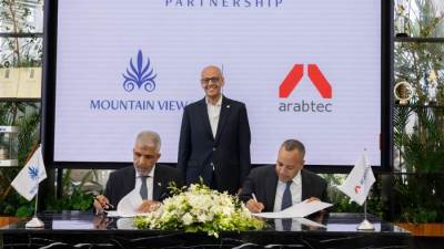 ماونتن ڤيو توقع شراكة استراتيجية مع أرابتك للمقاولات بقيمة 5 مليارات جنيه 