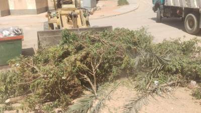 رئيس جهاز العاشر  يتابع جهود رفع المخلفات وتحسين المشهد الحضاري بالمدينة