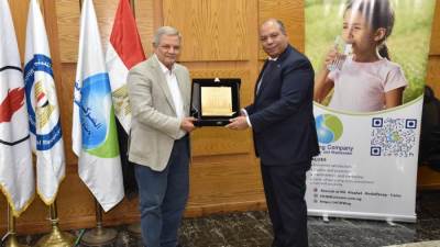 بروتوكول تعاون بين القابضة لمياه الشرب وصان مصر لدعم التشغيل والصيانة ورفع كفاءة الخدمات