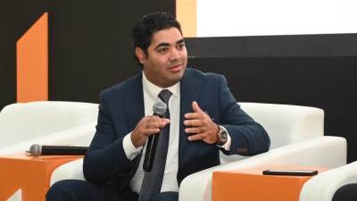 محمود الجندي متحدثًا في سيتي سكيب مصر 2025 حول الاستثمار في المباني الذكية والمستدامة