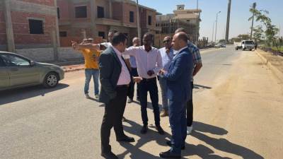 رئيس جهاز مدينة القاهرة الجديدة يتفقد أعمال رفع الكفاءة بمنطقة امتداد غرب الجولف