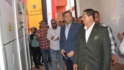 محافظ دمياط يفتتح محطة الصرف الصحي بشط جريبة  بتكلفة 100 مليون جنيه