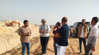 رئيس جهاز الشيخ زايد تتفقد أعمال البنية التحتية بتوسعات القرار 77