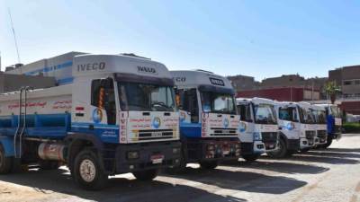 الحكومة توضح حقيقة زيادة أسعار سيارات نقل المياه بمحافظة مطروح