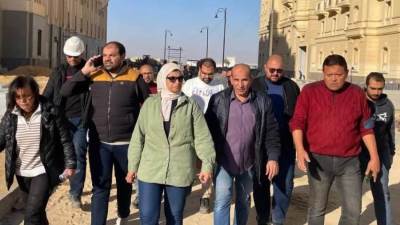 مسئولو جهاز العاصمة الجديدة يتفقدون الحي السكني الخامس لدفع الأعمال الجارية