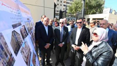 وزير الإسكان ومحافظ القاهرة ومستشار رئيس الجمهورية يتفقدون مشروعات تطوير القاهرة الخديوية
